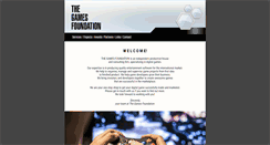 Desktop Screenshot of gamesfoundation.com